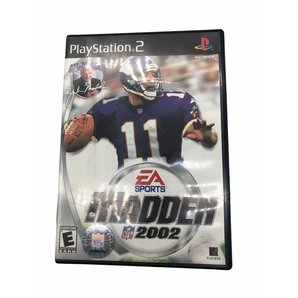 Madden NFL 2002 PlayStation 2 Game Disc Case EA‎ Sports